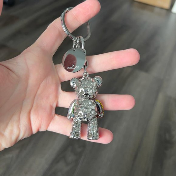 Multicoloured glittered Morellato Teddy Bear Key Chain - Picture 2 of 15